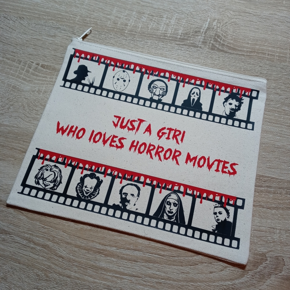 Handmade Horror Movie Canvas Bag